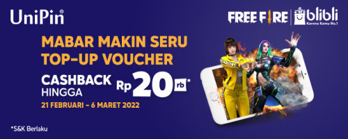 Mabar makin Seru dengan Promo Cashback hingga Rp20,000